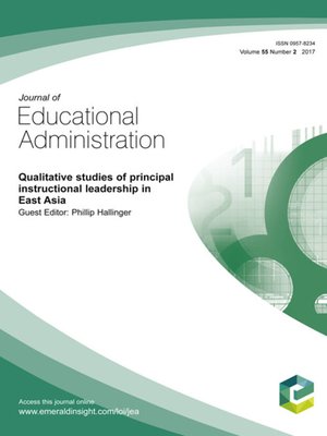 cover image of Journal of Educational Administration, Volume 55, Number 2